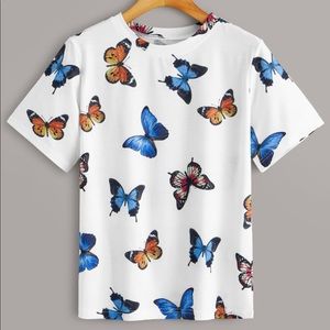 Colorful Butterfly Tee